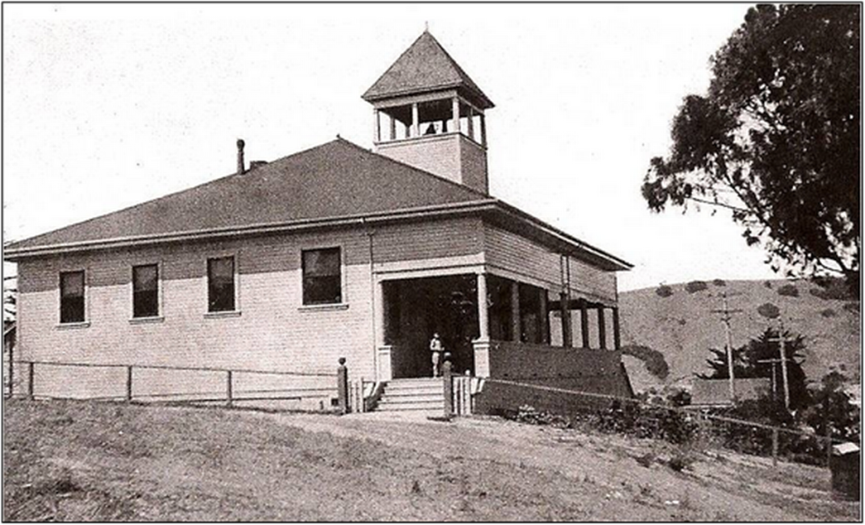 The Avila Beach Schoolhouse pictured in 1913.