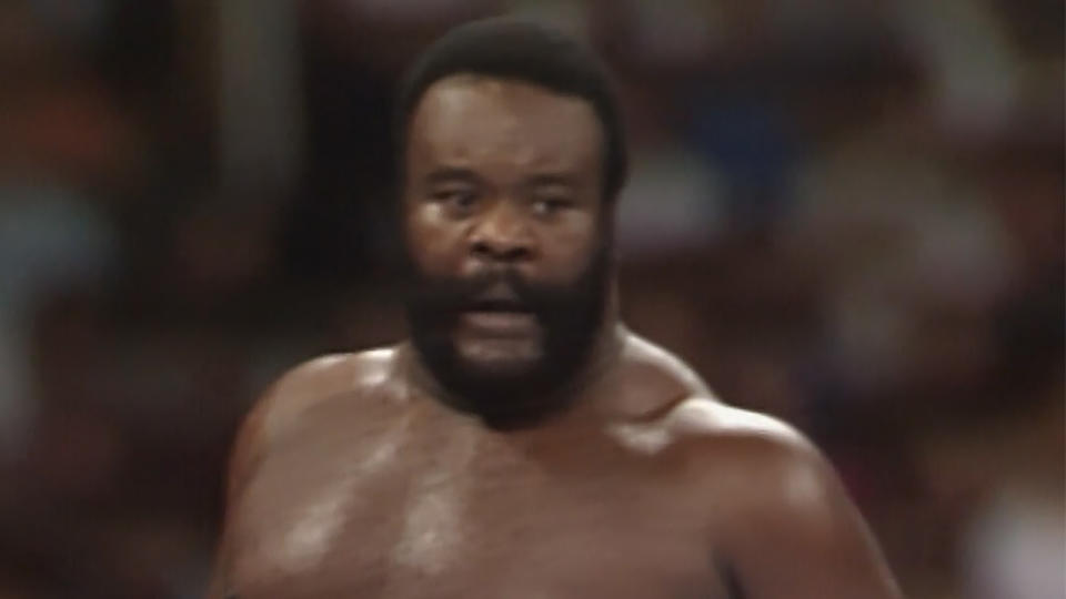 Junkyard Dog looking intense in the ring.