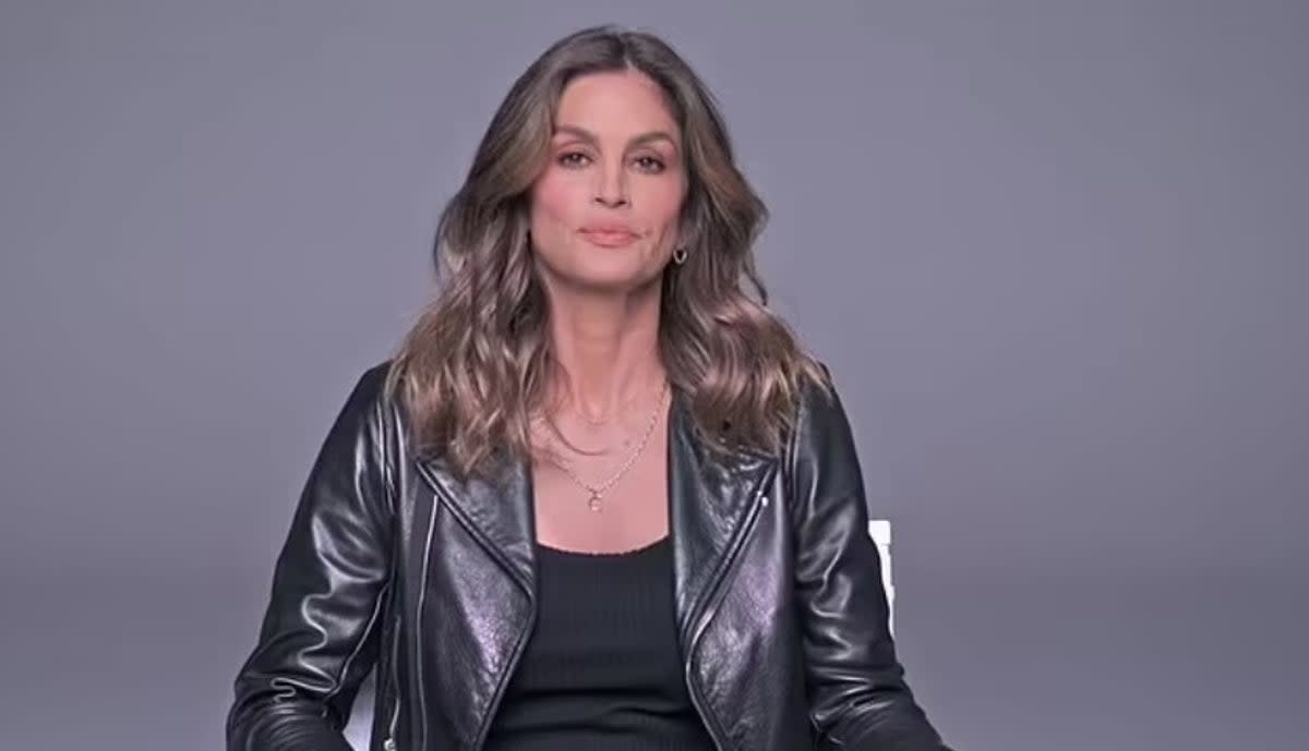 Cindy Crawford talks about the interaction on Apple TV+’s The Super Models  (Apple TV+)