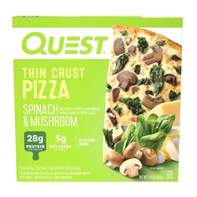 5) Quest Spinach & Mushroom Thin Crust Pizza