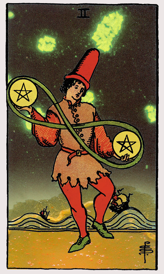 two of pentacles