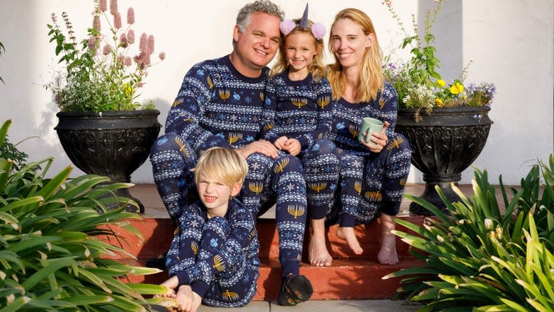 Hanna Andersson is one of the few companies that offers Hanukkah-themed family jammies.