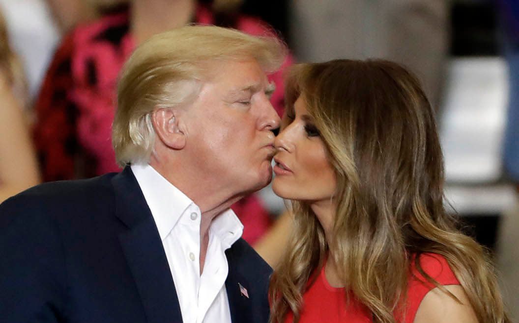 Donald Trump and his wife Melania - Copyright 2017 The Associated Press. All rights reserved.