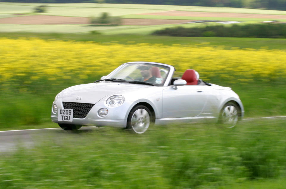 <p>Many people didn’t like the Copen’s cute styling while its body shape was often compared to a Croc sandal. Its body styling was almost like a shrunken Audi TT and, from some angles, a Porsche 911. Whilst we can’t completely disagree, the Copen offered a brilliant open-top experience with its smart folding electric roof and <strong>zingy 68bhp</strong> turbocharged 0.6-litre engine. </p><p>On the road it came alive, weighing in at just <strong>850kg</strong>. This meant the Copen could be thrown into bends at alarming speeds and give fantastic road feedback.</p>