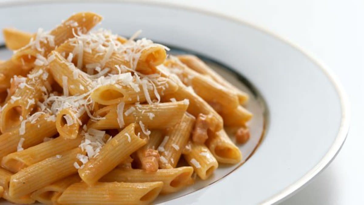 <p>iStock</p><p>It's the combination of cream and tomato sauce that gives this dish its signature flavor. </p><p><strong>Get the recipe: <a href="/27542/roccodispirito/rocco-dispiritos-penne-alla-vodka/" data-ylk="slk:Rocco DiSpirito's Penne alla Vodka;elm:context_link;itc:0;sec:content-canvas" class="link rapid-noclick-resp">Rocco DiSpirito's Penne alla Vodka</a></strong></p><p><strong>Related: <a href="https://parade.com/1264676/parade/best-lasagna/" rel="nofollow noopener" target="_blank" data-ylk="slk:The Easiest Lasagna Recipe;elm:context_link;itc:0;sec:content-canvas" class="link rapid-noclick-resp">The Easiest Lasagna Recipe</a></strong></p>