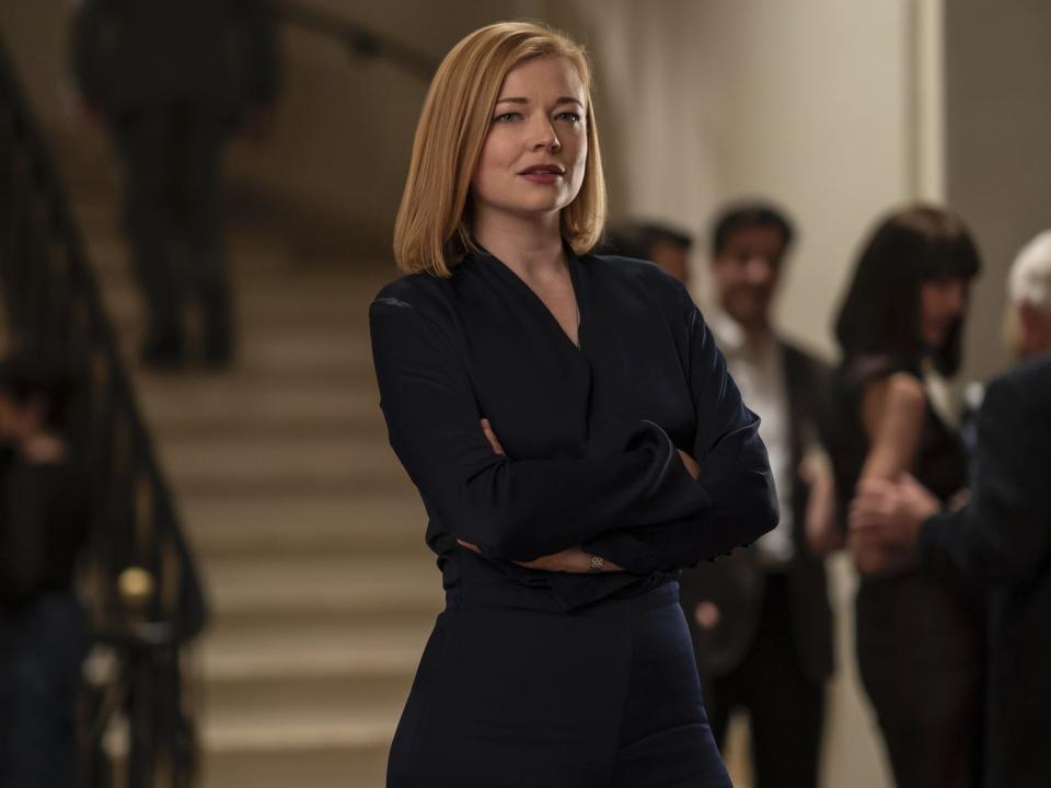 sarah snook as shiv roy on succession