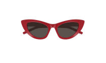 <p>New Wave 213 Lily Sunglasses, $350, <a rel="nofollow noopener" href="https://www.ysl.com/us/shop-product/women/sunglasses-new-wave-new-wave-213-lily-sunglasses-in-red-acetate-and-gray-lenses_cod46568066lv.html#dept=women_eyewear" target="_blank" data-ylk="slk:saintlaurent.com;elm:context_link;itc:0;sec:content-canvas" class="link ">saintlaurent.com</a> </p>