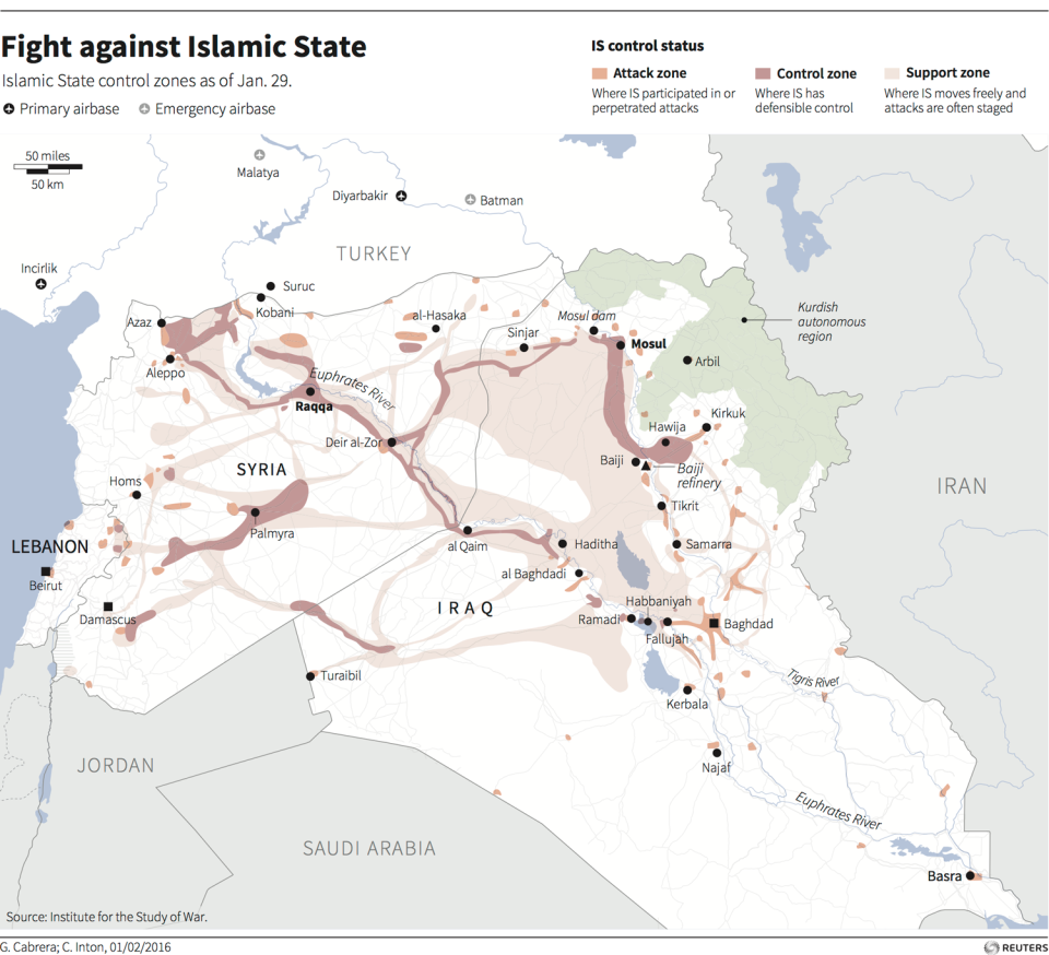 ISIS map