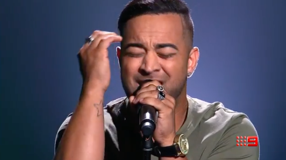 The Voice star Chris Sebastian sings