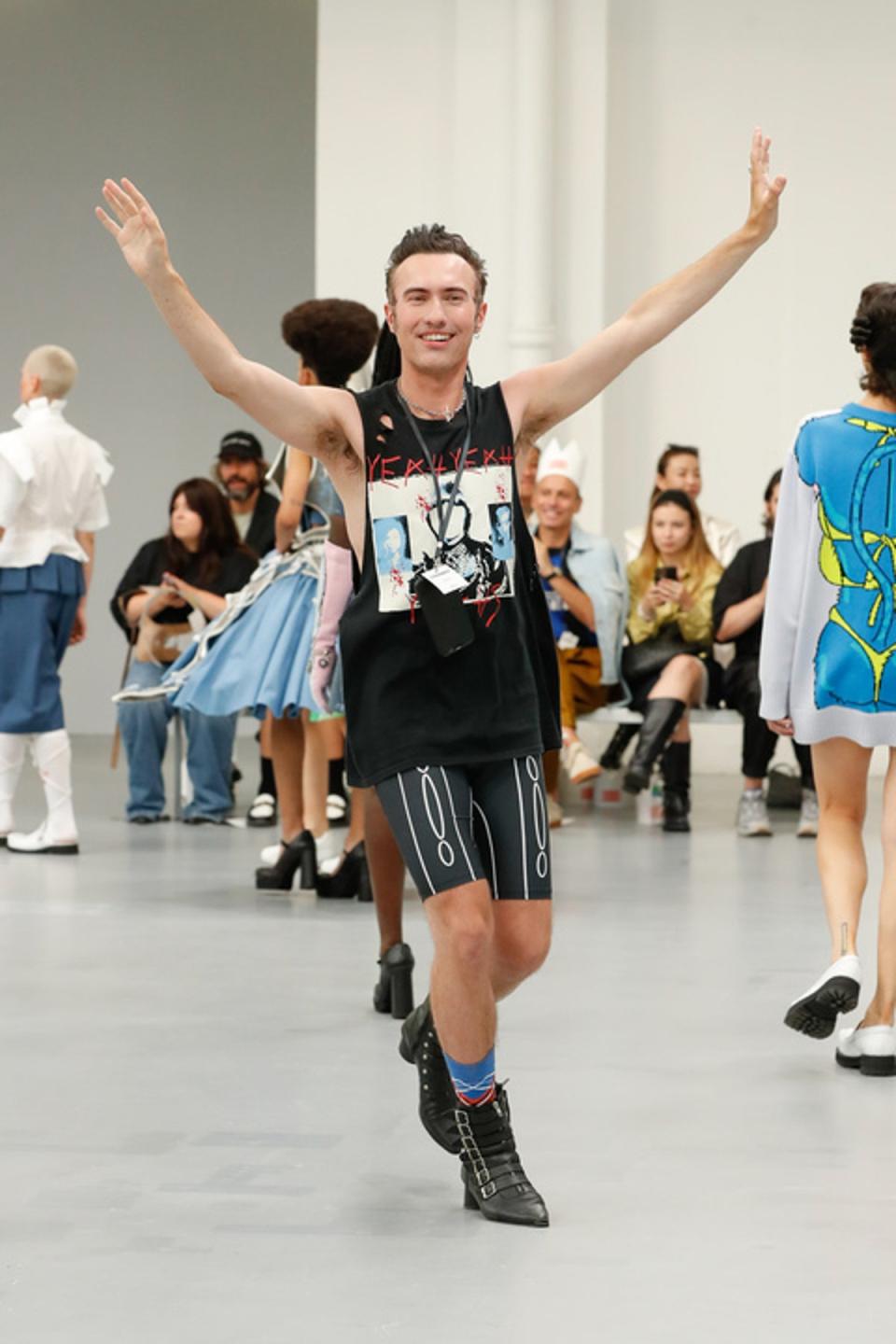 Charles Jeffrey at his SS24 show in Milan (Charles Jeffrey)