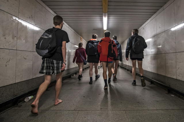 Take a look at photos from Chicago's No Pants Subway Ride 2020