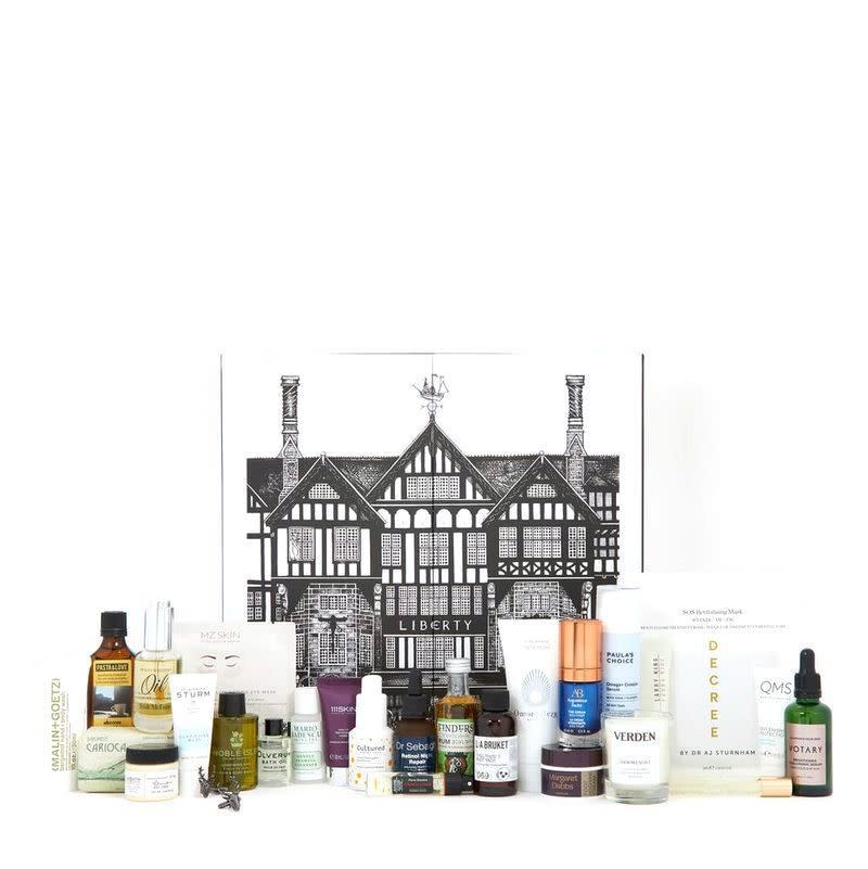 <p><a class="link " href="https://www.libertylondon.com/uk/liberty-mens-advent-calendar-2022-000770617.html" rel="nofollow noopener" target="_blank" data-ylk="slk:SHOP NOW;elm:context_link;itc:0;sec:content-canvas">SHOP NOW</a></p><p>Liberty pretty much created the cult of the advent calendar, and people who don't know about the internet still queue outside those iconic Carnaby Street doors on launch day, hoping to bag one before the inevitable sell-out.</p><p>This year's grooming calendar is indeed one worth fighting for: it contains £803 worth of products from the retailer's exemplary grooming edit, including picks from the likes of Augustinus Bader, C.O. Bigelow, 111 Skin and Dr. Sebagh.</p><p>£235, libertylondon.com</p>