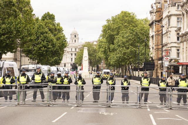 London protests