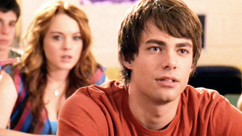 Cady Heron and Aaron Samuels from Mean Girls