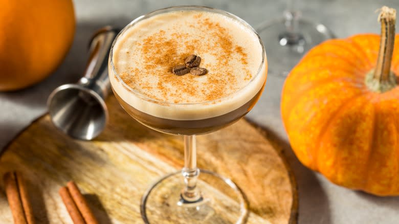 Pumpkin espresso martini