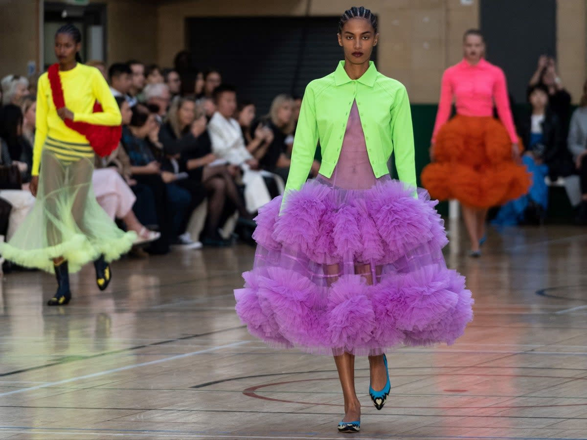 Frock of the new: Molly Goddard’s SS23 catwalk show at London Fashion Week (AFP via Getty Images)