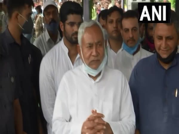 Bihar Chief Minister Nitish Kumar in Patna on first death anniversary of Ram Vilas Paswan (Photo/ANI)