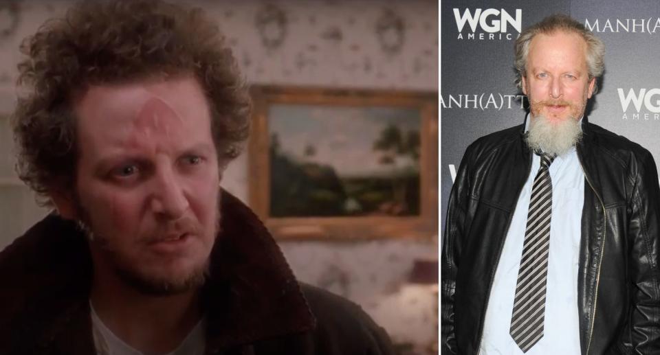 Daniel Stern in Home and Alone as Marv and in 2014.
