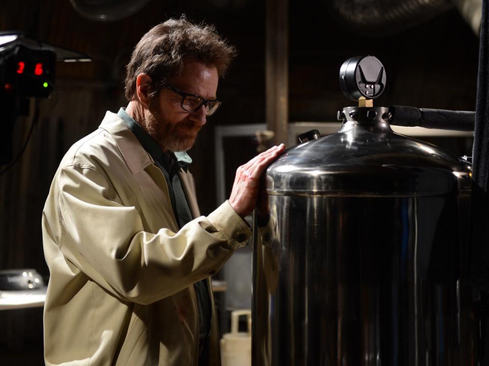 Bad to the bone: Bryan Cranston as Walter White in the divisive Breaking Bad finaleAMC