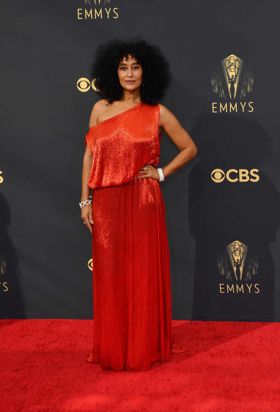 Tracee Ellis Ross attends the 2021 Emmy Awards in Los Angeles. - Credit: Michael Buckner for Variety