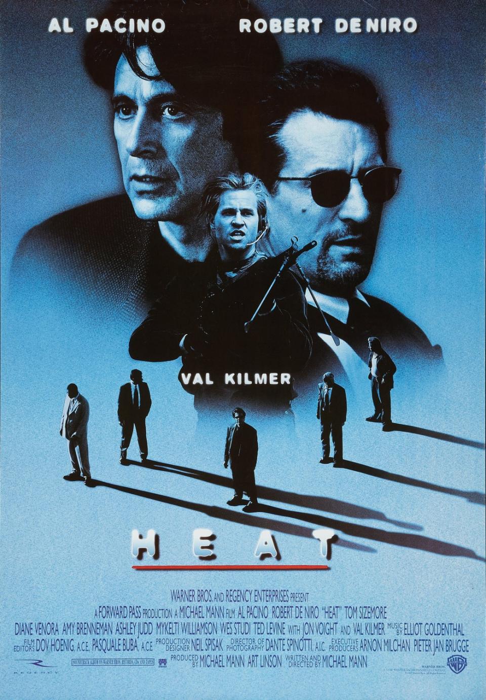 The poster for Michael Mann&#39;s gripping 1995 masterpiece Heat.