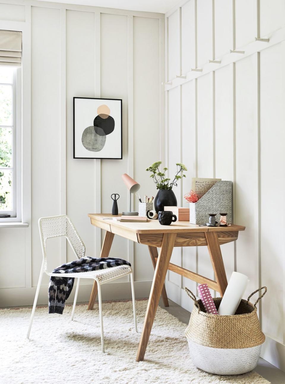 swedish lagom inspired home office
