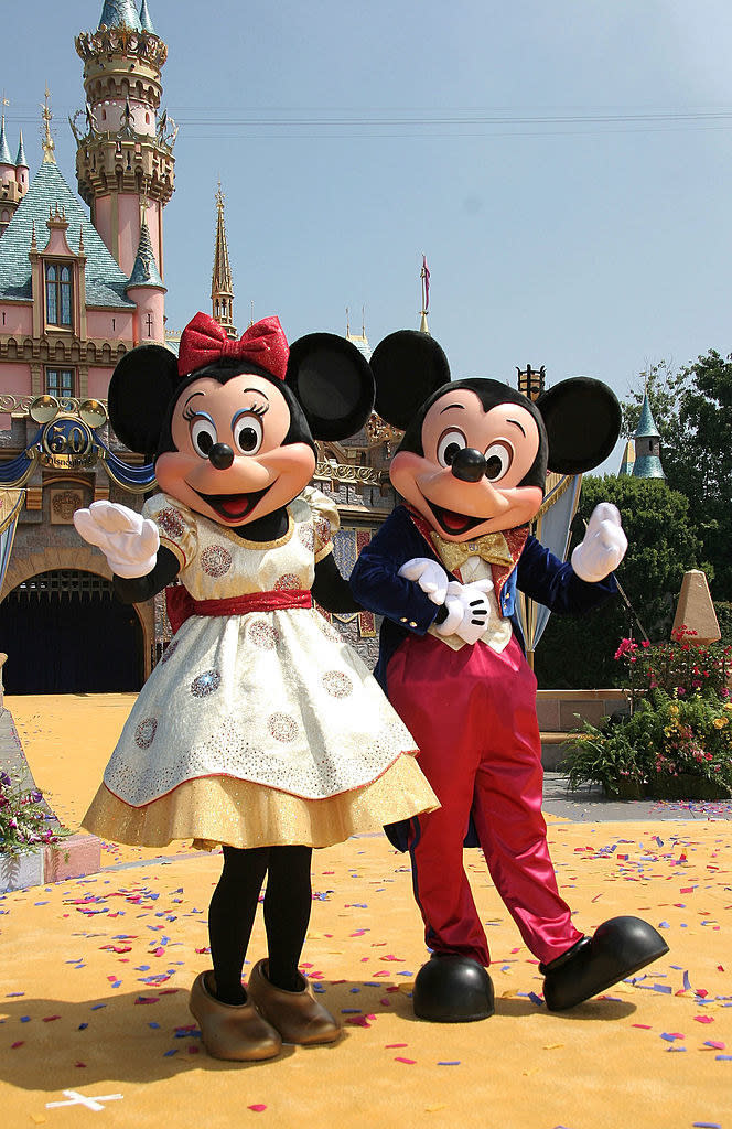 Minnie and Mickey Mouse