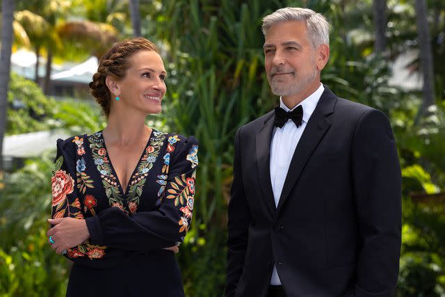 Vince Valitutti/Universal Studios Julia Roberts and George Clooney in Ticket to Paradise