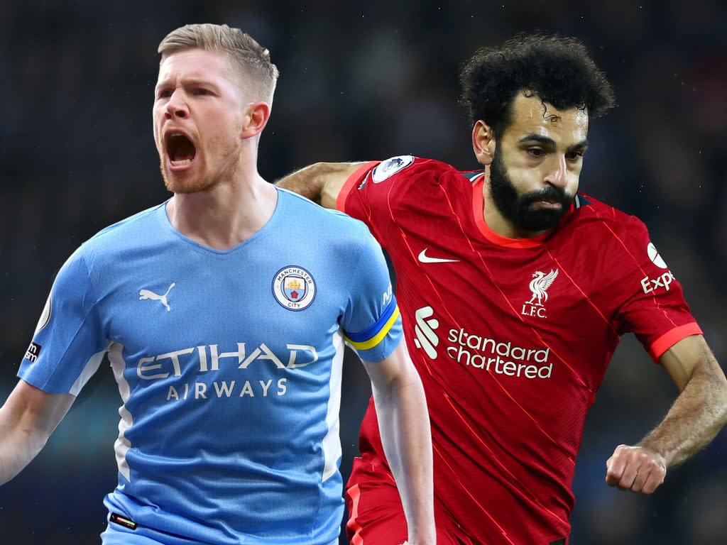 Manchester City and Liverpool are still challenging for the Premier League title (Getty Images / The Independent)