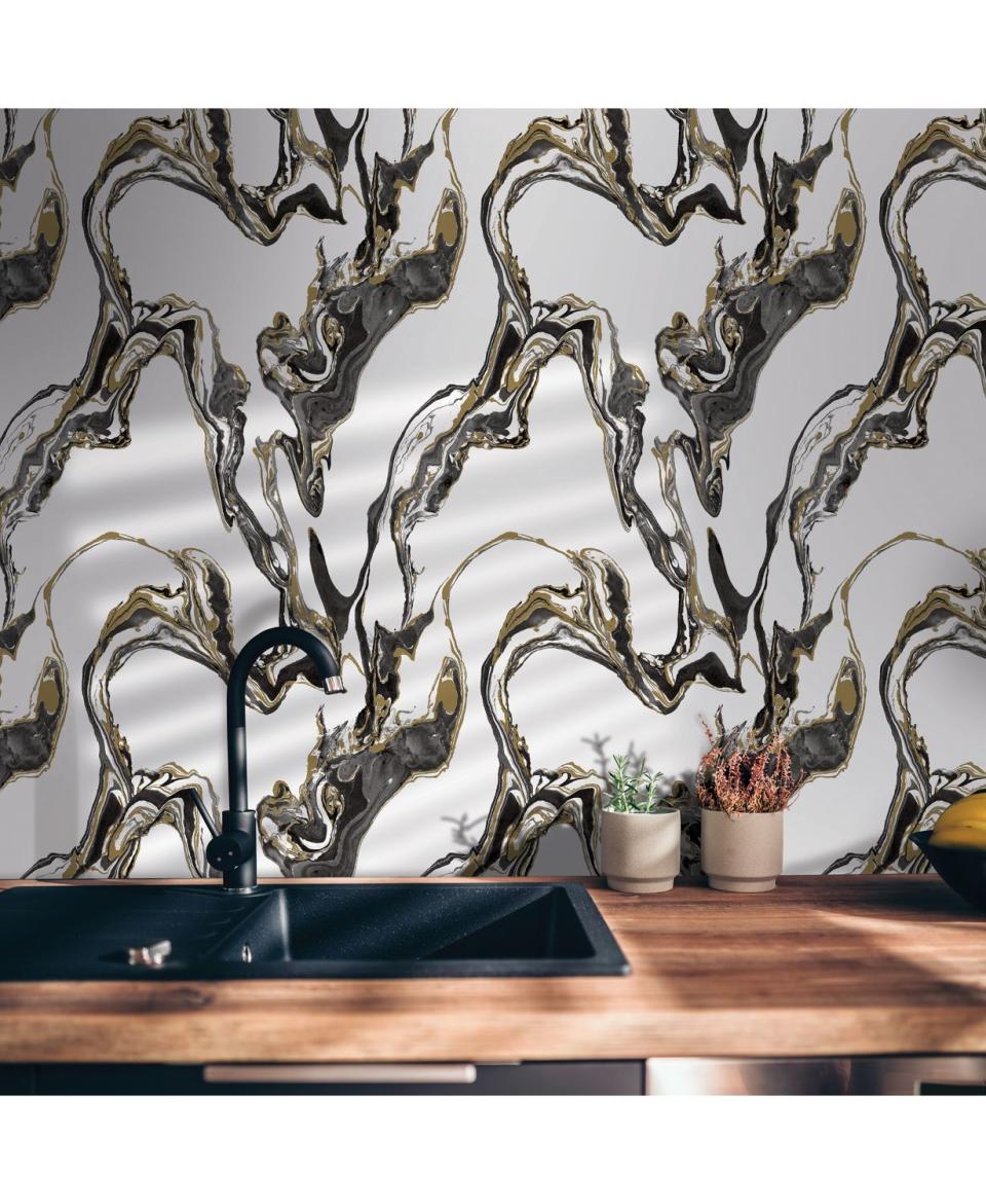 6) Marble Removable Wallpaper