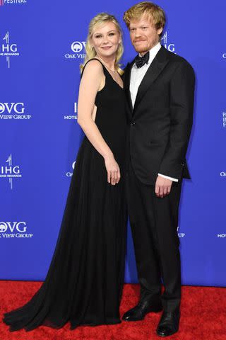 <p>VALERIE MACON/AFP via Getty</p> Jesse Plemons and Kirsten Dunst in Palm Springs, California, on January 4, 2024.