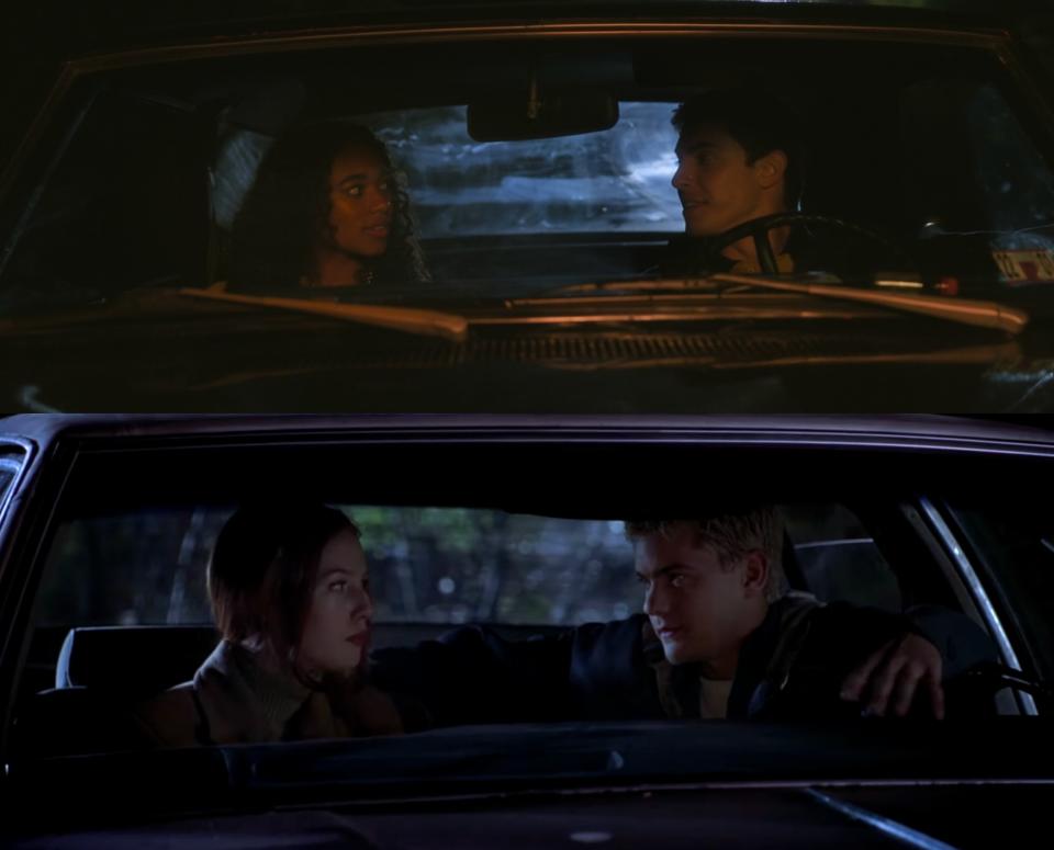 tabby and wes parking in pretty little liars original sin and natalie and damon parking in urban legend