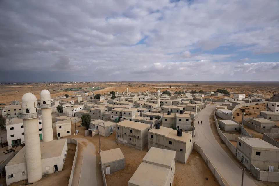 A view of the IDF Urban Warfare Training Center, designed as a mock Palestinian village, at the Zeelim army base, southern Israel, Jan. 4, 2022.