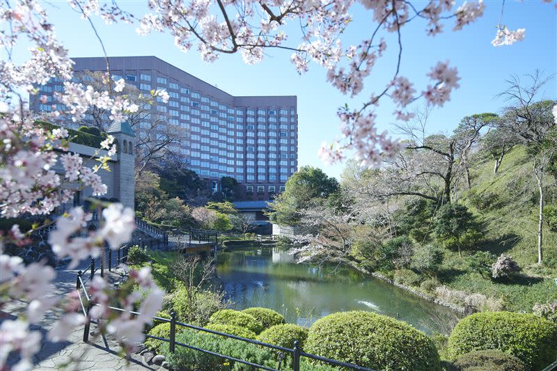 櫻花季來臨！Booking.com精選6間台灣/日本必住賞櫻旅宿。圖為東京椿山莊大酒店。（圖／Booking.com提供）