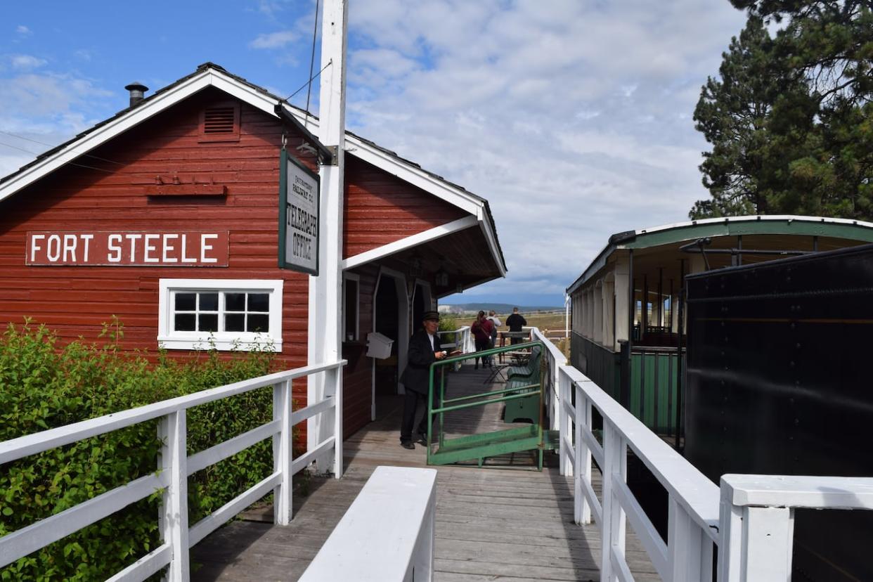 Staff and the society board running Fort Steele Heritage Town in B.C.'s East Kootenay are at odds over a decision to halt steam locomotive operations this season, along with other decisions made by the board. (Corey Bullock/CBC - image credit)