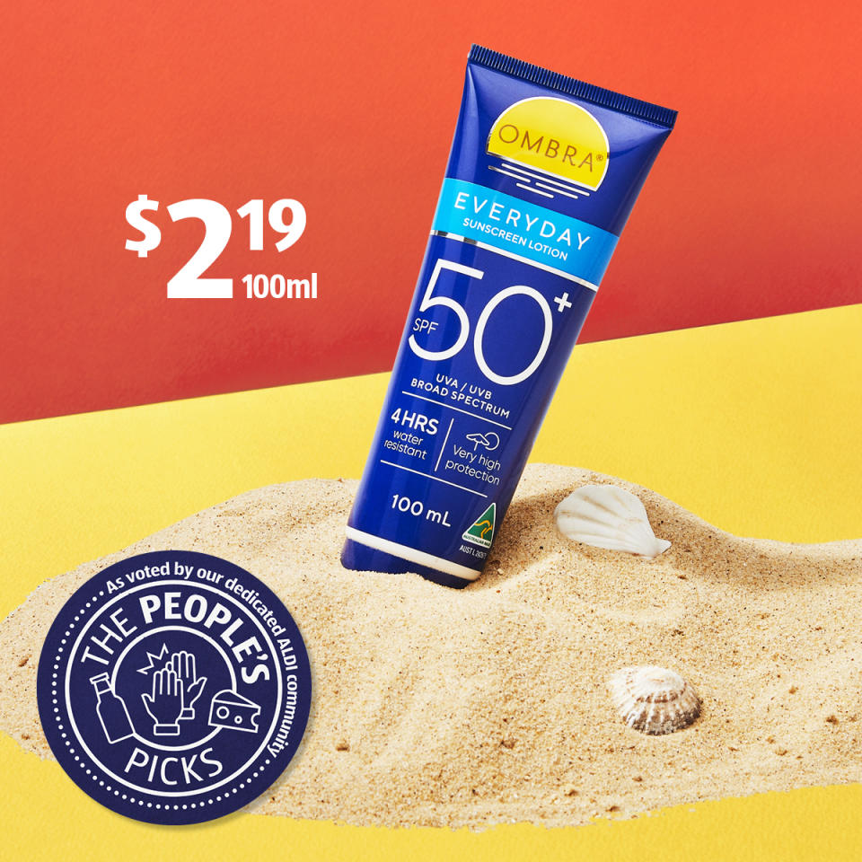 aldi Ombra sunscreen