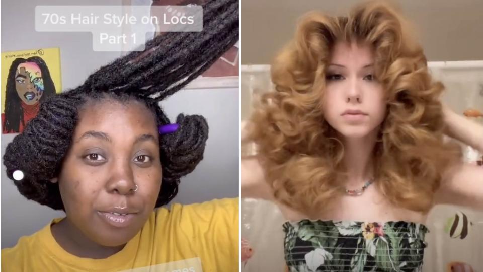 People Are Trying the TikTok '70s Hair Flip With Locs