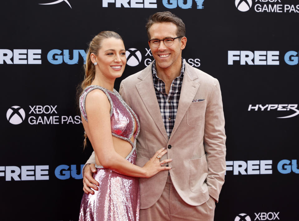 Blake Lively and Ryan Reynolds have pledged to match donations to Ukraine up to £750,000. (Getty Images)