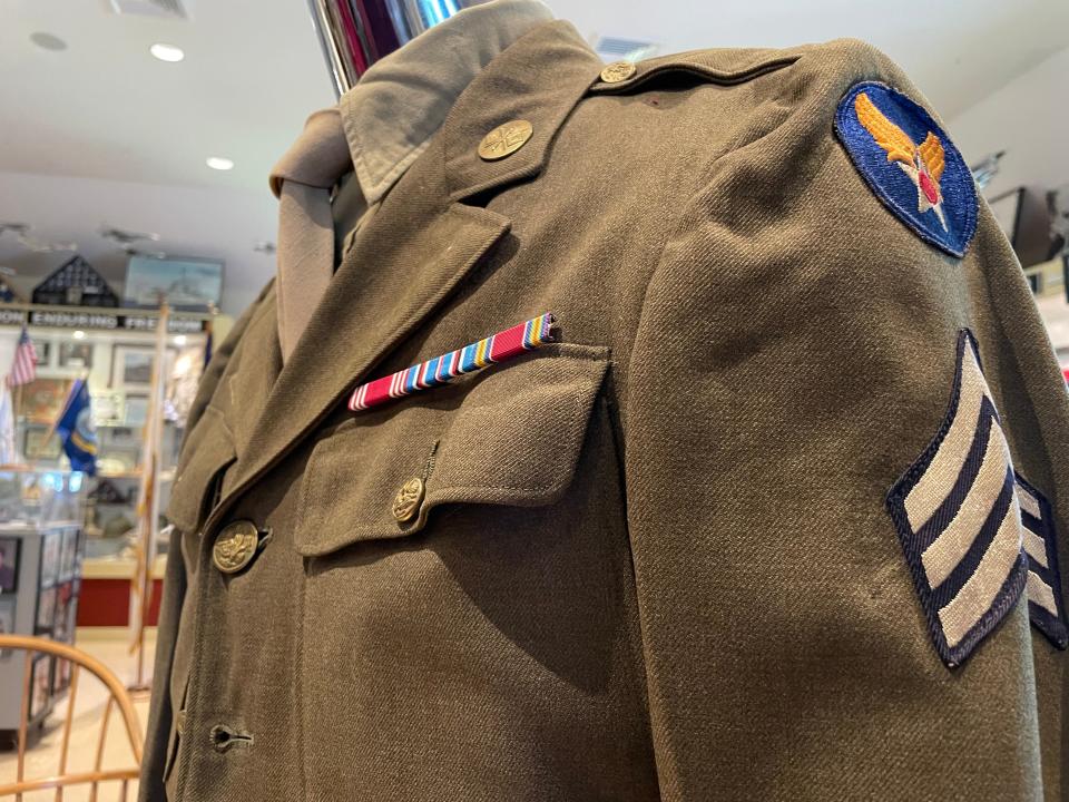 Military uniform of longtime Standard-Times photographer E. Milton Silvia is now at the Fort Taber-Fort Rodman Military Museum.