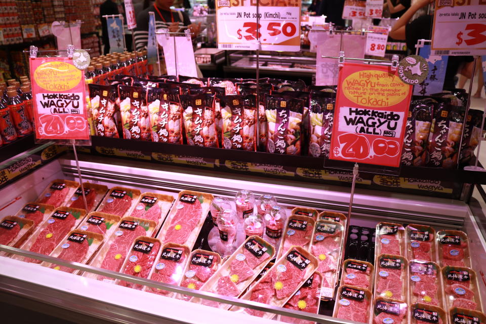 Wagyu beef sold at Don Don Donki (Photo: Yahoo Lifestyle Singapore)