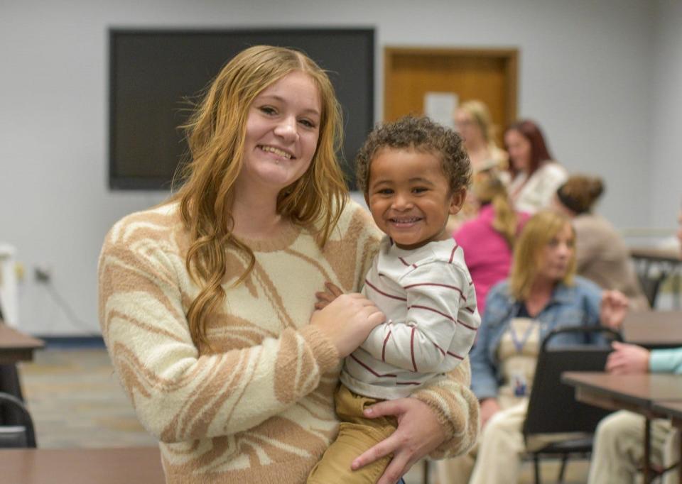 Zoe Harmon holds her two-year-old son, Silas Harmon, on Dec. 15, the first day of the rest of their life. On that day, Harmon regained permanent custody of Silas.