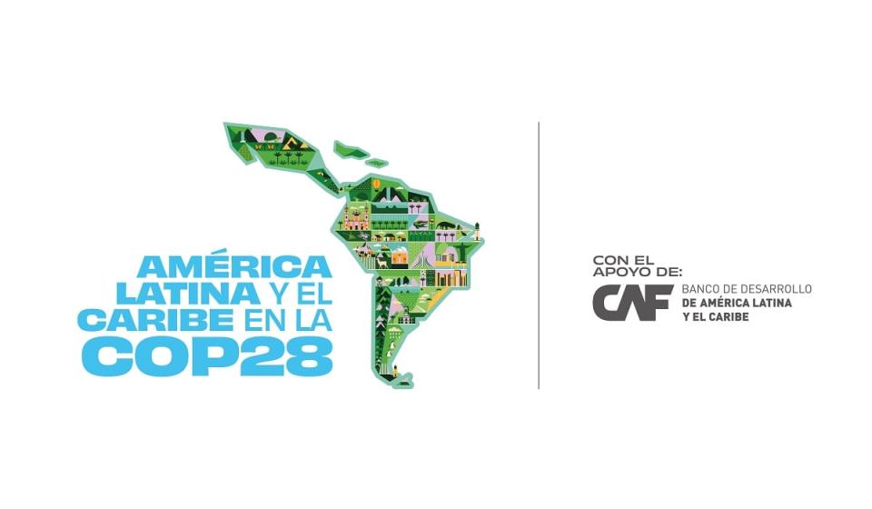 Logo pabellón América Latina y el Caribe en la COP28: Foto: CAF