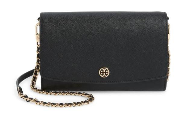 Tory Burch Small Robinson Saffiano Leather Tote, $298