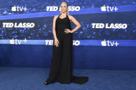 <p>In a glamorous flowing black jumpsuit, <a href="https://people.com/tv/hannah-waddingham-doesnt-want-ted-lasso-to-end-after-season-3/" rel="nofollow noopener" target="_blank" data-ylk="slk:Hannah Waddingham;elm:context_link;itc:0" class="link ">Hannah Waddingham</a> stuns as she arrives at the season 3 premiere of <i>Ted Lasso</i> in L.A. on March 7.</p>