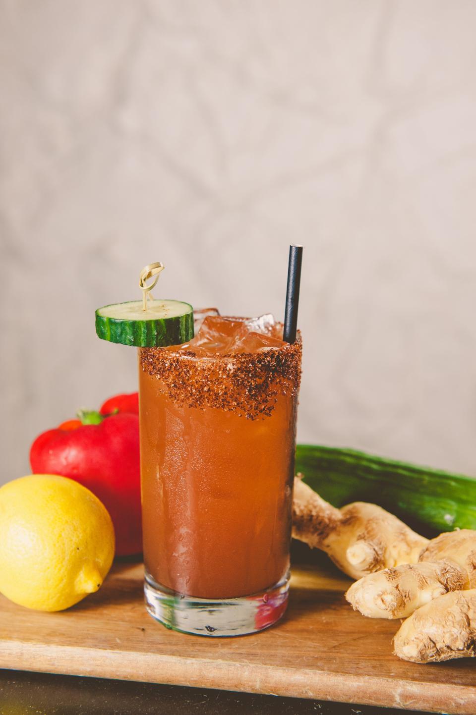 The Cooper is stirring up this healthy cocktail during the Honda Classic. The Pepino Rojo combines fresh lemon, cucumber and red bell pepper juices with reposado tequila.