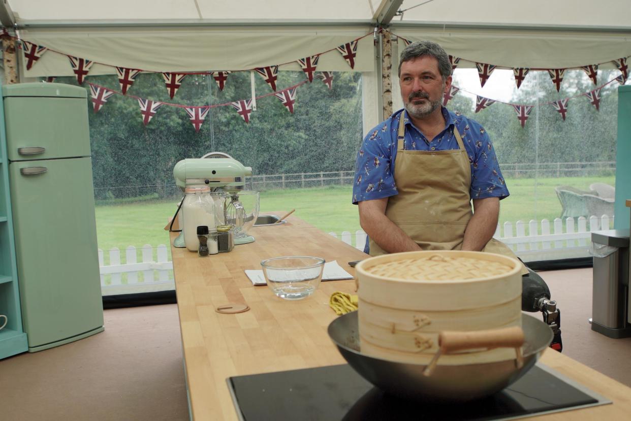 Marc filled his steamed buns with Indian-inspired dhal for 'The Great British Bake Off's Japanese Week. (Channel 4)