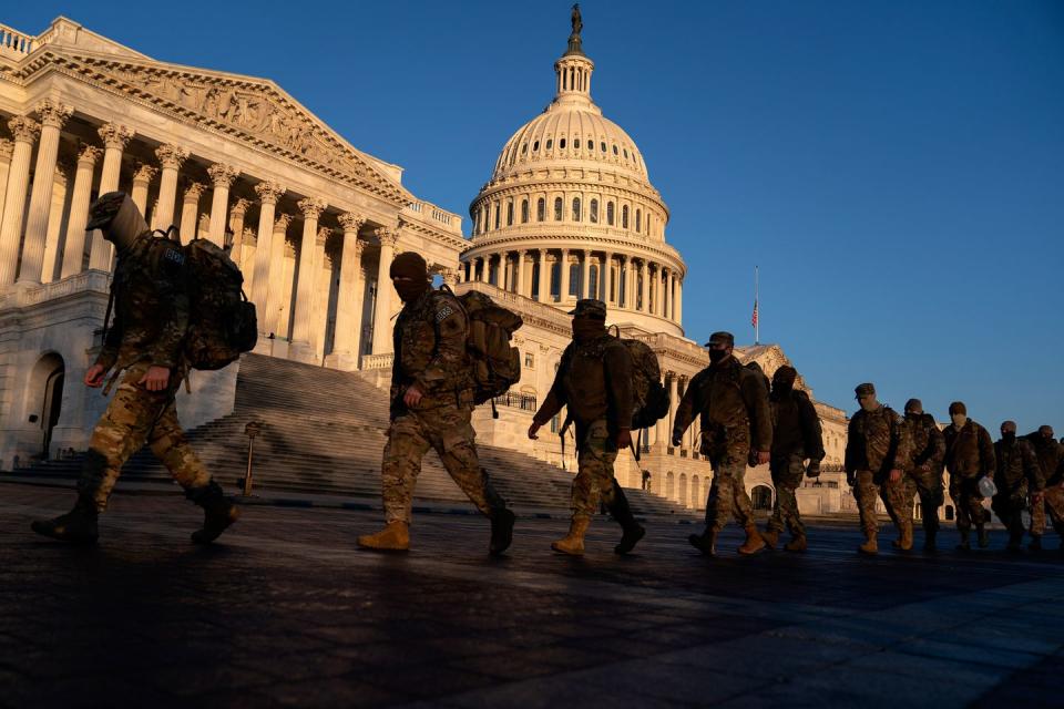 These Photos of National Guardsmen Defending a Militarized Capitol Show Where This Country Is Now