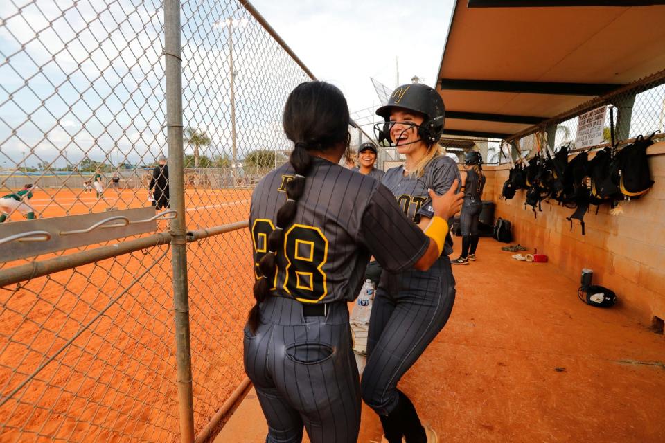 The Bishop Verot High School varsity softball team hosted Lakewood Ranch Wednesday, March 29, 2023. Verot defeated the visiting Mustangs by a score of 3-2.