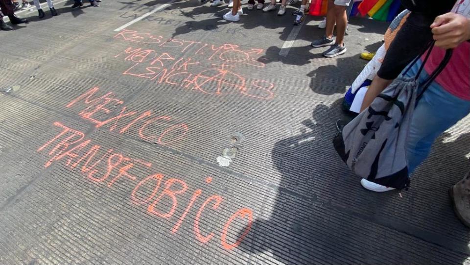 El Bloque Disidente denunció la transfobia que hay en México. Foto: Marcela Nochebuena.