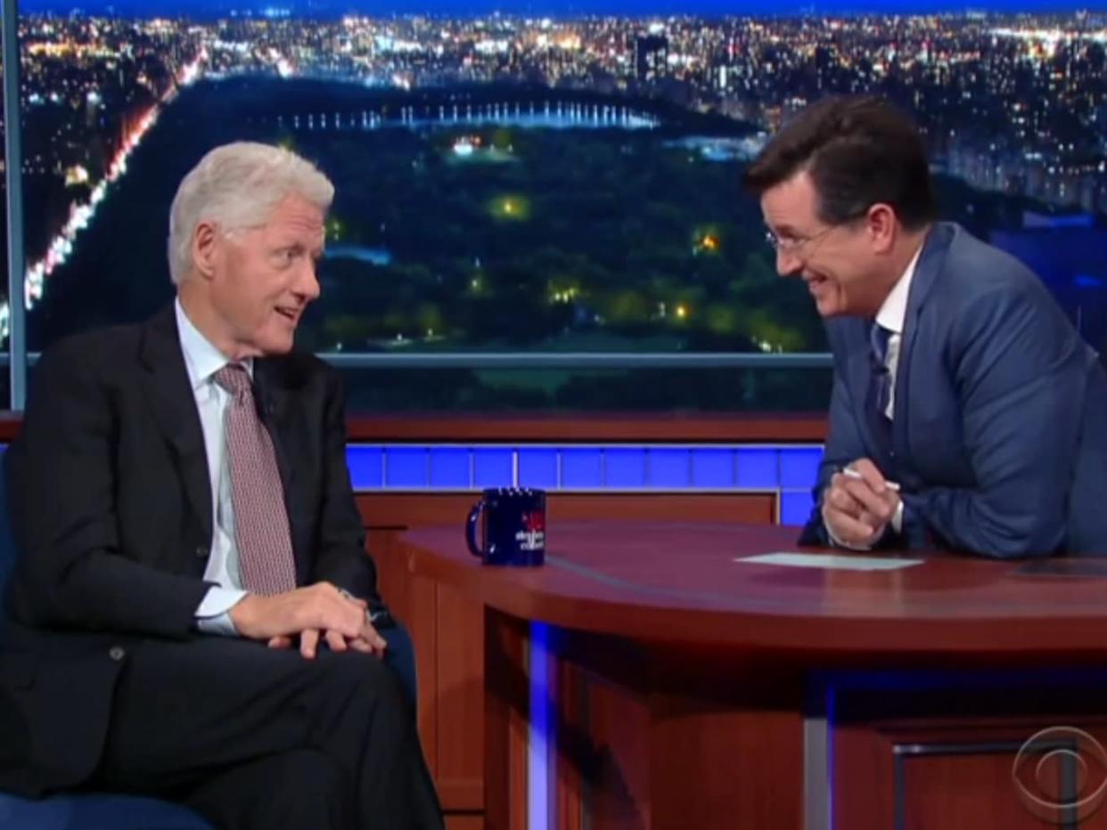 Bill Clinton Stephen Colbert